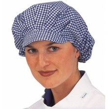 mob cap check smart hard catering hats cotton chefs hygienic wearing staff