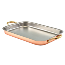 GenWare Copper Plated Deep Tray 33 X 23.5cm (Box Of 3)