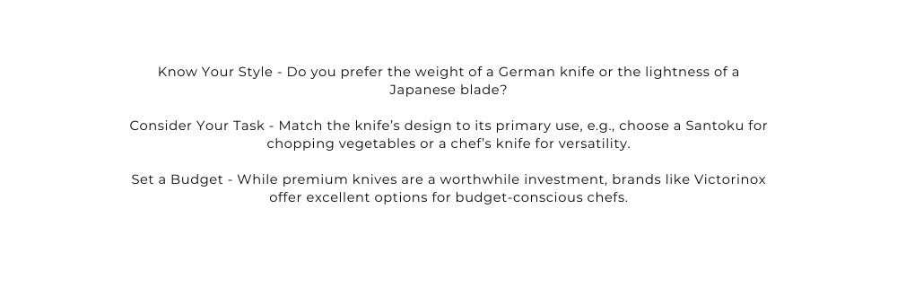 Choose our Knives