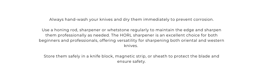 Maintain Knives