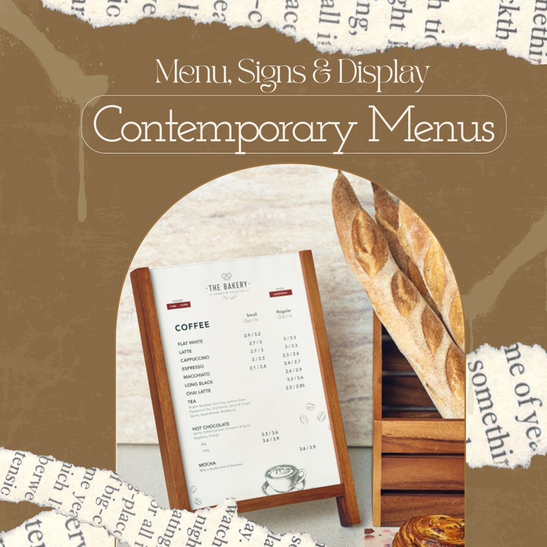 Contemporary Menus