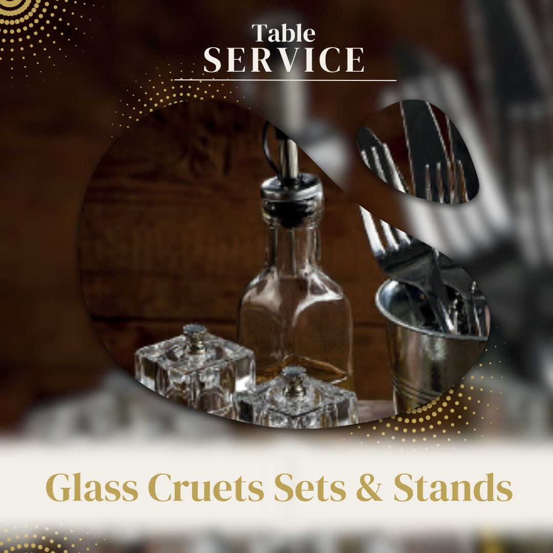 Glass Cruets Sets & Stands