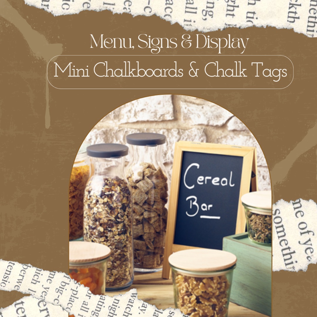 Mini Chalkboards & Chalk Tags