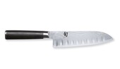 Kai Shun Classic Scalloped Santoku Knife 18cm (DM-0718)