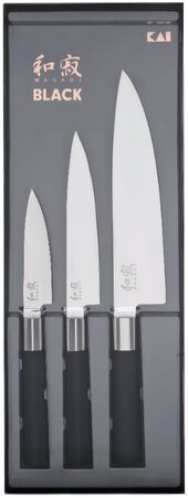 Kai Wasabi 3 Piece Knife Set Black (KAI-67S-300)