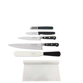 Knife Set Sabatier Medium With 25cm Cooks Knife In Cotton Wallet