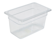 Food Pan Gastronorm Polycarbonate GN1/4 26.5cm X 16.2cm X 15cm Deep