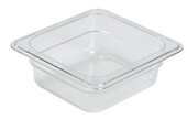 Food Pan Gastronorm Polycarbonate GN1/6 17.6cm X 16.2cm X 65mm Deep