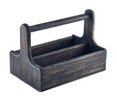 Large Wooden Table Caddy 25 X 15.3 X 17.9cm