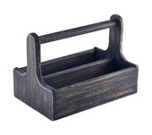 Medium Wooden Table Caddy 20 X 14.4 X 18cm