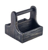 Small Wooden Table Caddy 15 X 15.3 X 15cm