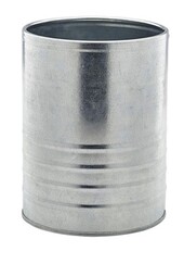 Galvanised Steel Can 11cm Dia X 14.5cm 1.3l