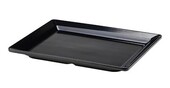 Black Melamine Platter GN 1/2 Size 32 X 26cm