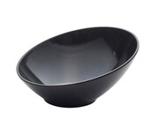 Black Melamine Slanted Buffet Bowl 21 X 20 X 10cm