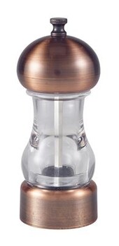 Salt/Pepper Metal & Acrylic Grinder 14cm