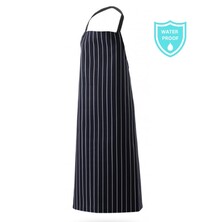 Waterproof Bib Apron Navy/White Stripe