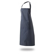 Bib Apron  Butchers Stripe 34&quot; X 33&quot; Self Neck Band