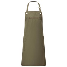 Barley Contrast Stitch Sustainable Bib Apron