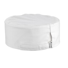 White Skull Caps, With Coolmax Crown &amp; Velcro Adjuster