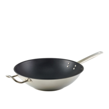 Non-Stick Teflon Stainless Steel Wok 30cm