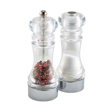 GenWare Clear Pepper Grinder &amp; Salt Shaker Set