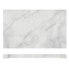 White Marble Agra Melamine GN1/3 Slab 32.5 X 17.6 X 1.5cm