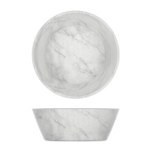 White Marble Agra Melamine Bowl 20.5 X 7.5cm (Box Of 6)