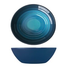 Atlantis Azure Blue Melamine Oval Bowl 23 X 20.5 X 7.5cm (Box Of 6)