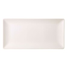 Luna Stoneware Rectangular Coupe Plate 25 x 15cm White (Box Of 6)