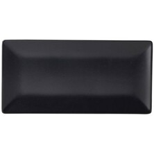 Luna Stoneware Black Rectangular Plate 25 x 15cm