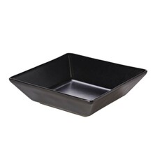 Luna Stoneware Black Square Bowl 17.5 x 5cm (Box Of 6)