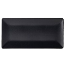 Luna Stoneware Black Rectangular Plate 30 X 15cm (Box Of 6)