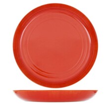 Casablanca Glazed Melamine Bowl 38 x 4.5cm Orange