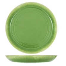 Casablanca Glazed Melamine Bowl 38 x 4.5 Light Green