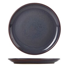 Terra Stoneware Rustic Blue Coupe Plate 19cm (Box Of 6)