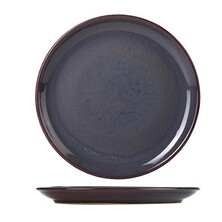 Terra Stoneware Rustic Blue Coupe Plate 27cm (Box Of 6)