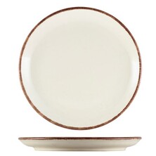 Terra Stoneware Sereno Brown Coupe Plate 19cm (Box Of 6)