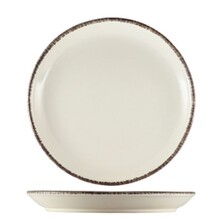 Terra Stoneware Sereno Grey Coupe Plate 24cm (Box Of 6)