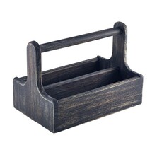 Large Wooden Table Caddy 25 X 15.3 X 17.9cm