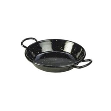 Miniature Paella Pan Black Enamel 12 X 2.4cm (Box Of 6)