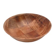 Woven Wood Bowls 8&quot; Diameter 20.3 X 5cm (Box Of 12)