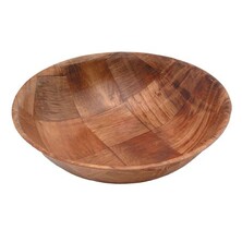 Woven Wood Bowl 6&quot; Diameter 15.2 X 4cm (Box Of 12)