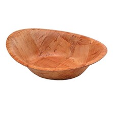 Oval Woven Wood Bowl 9&quot; X 7&quot; 22.9 X 17.8 X 6cm (Box Of 12)