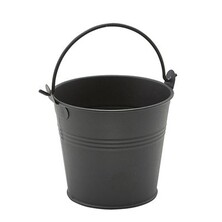 Serving Bucket Galvanised Steel Matt Black 10 X 7.7 X 9cm 50cl / 17.6oz (Box Of 12)