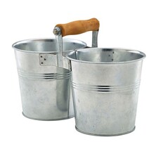 Combi Serving Bucket Galvanised Steel 12cm 23.3 X 11.6 X 11.5cm 80cl / 28oz (Box Of 12)