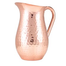 GenWare Hammered Copper Plated Water Jug 2L/67.6oz