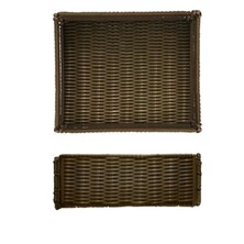 Foldable Polywicker GN1/2 Basket 32.5 X 26.5 X 10cm