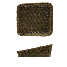 Polywicker Angled Basket 26.5 X 26.5 X 4/10cm