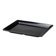 Black Melamine Platter GN 1/2 Size 32 X 26cm