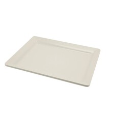 White Melamine Platter GN 1/2 Size 32 X 26cm